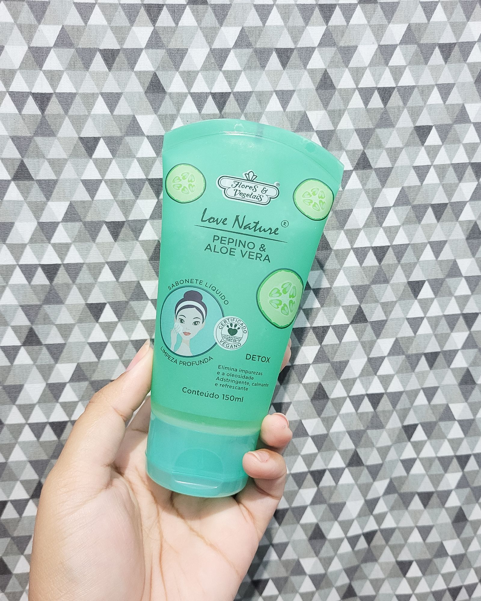 Sabonete líquido Detox de Flores e Vegetais Cosméticos