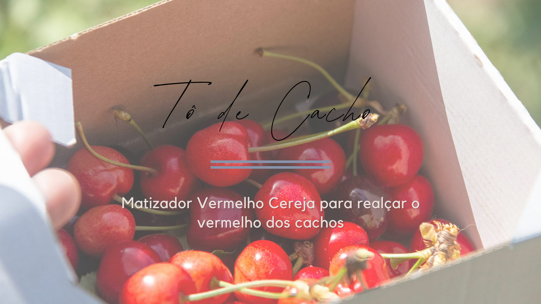 Transforme seus Cachos com Vermelho Cereja da Tô de Cacho
